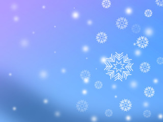 Fototapeta na wymiar クリスマス　クリスマス背景　フレーム　ツリー　イルミネーション　雪の結晶