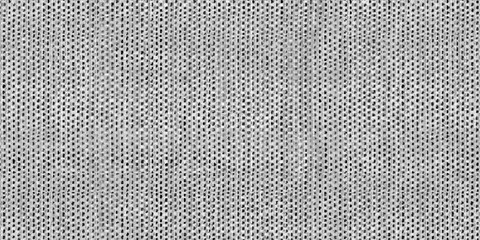 Wool or cotton knit with vertical, horizontal stripes. Thick fabric in black and white thread. Blanket texture. Coverlet. Upholstery. Shawl.