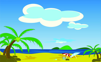 summer beach background