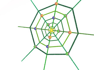 Fototapeta premium Christmas web on white