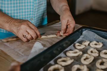 making traditional christmas sweets and desserts at home