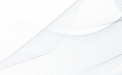 Abstract gray ribbon on a white background. Vector illustration EPS 10.