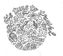 time to travel, doodle