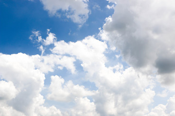 Blue sky and clouds background