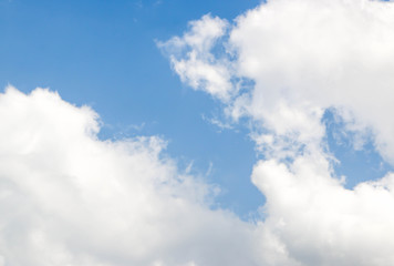 Blue sky and clouds background