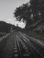 Obraz premium Khuntan railway Station in Lamphun, Thailand