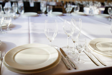 served tables ready for guests