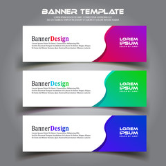 Fototapeta premium Business banner background.modern template design.vector illustration 