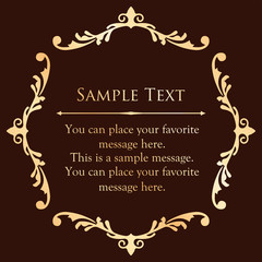 Print Beautiful decorative material with a sense of quality. Decoration. greeting card. Premium decoration. Ticket design. Antique ruled lines. High-quality box border. Design template. 