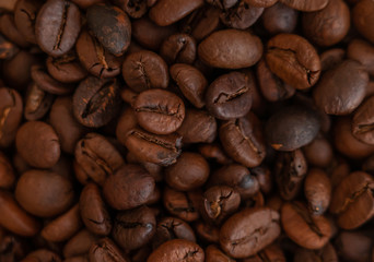 A lot of coffee beans background design