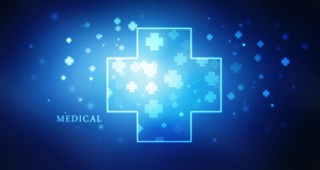 2D illustration medical structure background