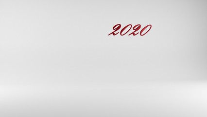 happy new year red greeting