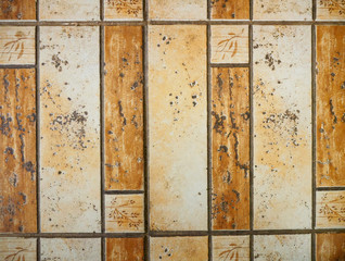 Ceramic tile background brown color