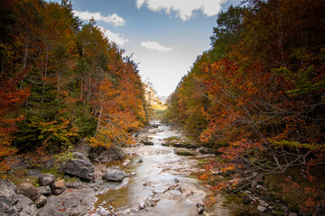 Natural landscape with blue sky in Spain