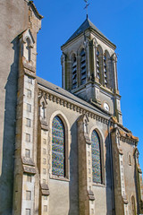 Fototapeta na wymiar Saint-Evroult-Notre-Dame-du-Bois. Eglise. Orne. Normandie 