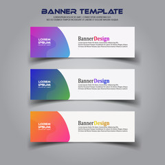 Business banner background.modern template design.vector illustration 