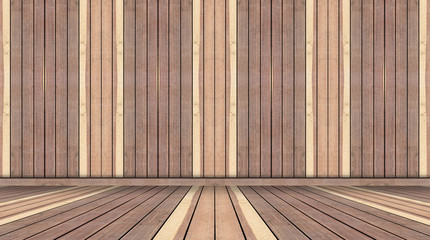 Brown wall and floor room wood background
