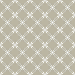 Fototapeta premium Seamless vector ornament in arabian style. Geometric abstract background. White pattern for wallpapers and backgrounds