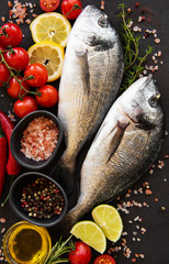 Fresh fish dorado