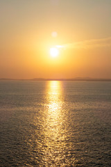 Obraz premium 海辺の夕暮れ