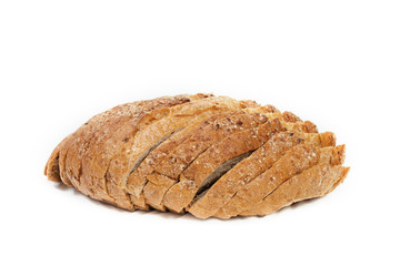 bread loaf isolated on white background