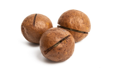 macadamia nuts isolated