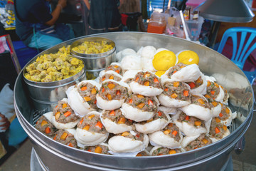 steamed stuff bun and  kind of Chinese snacks