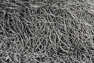 closeup of fishing net