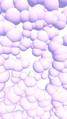 3d rendering picture of pink balls. Abstract wallpaper and background. 3D illustration