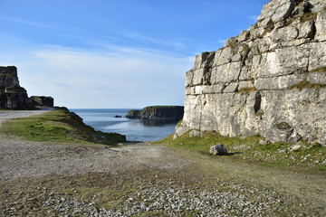 Carrick-a-Rede wybrzeże Irlandii plener filmu Gra o tron