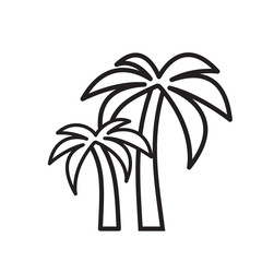 palm tree icon vector design template