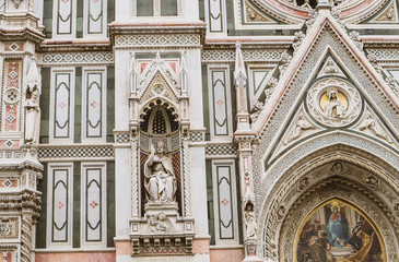 Fototapeta premium Detalle de la cúpula de Santa Maria del Fiore de Florencia.
