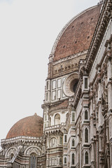 Obraz premium details of the dome of Giotto in Florence
