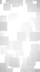 White abstract background. Misty backdrop with grey squares. 3D illustration