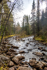 Gorge Larkin near the mountin Iremel, South Ural, Republic of Bashkortostan, Russia