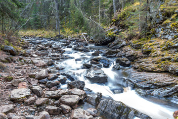 Gorge Larkin near the mountin Iremel, South Ural, Republic of Bashkortostan, Russia