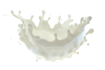 White liquid fresh milk, yogurt waves 3D splashes isolated on light background. Glossy shining milk, almond milk, soy, oat milk, yogurt,cream, shampoo, cosmetic soap, fluid milky wave, liquid splash