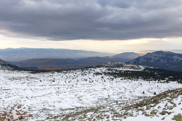 Obraz premium Beautiful landscape, mount Iremel, South Ural, Republic of Bashkortostan, Russia