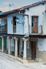 Cuacos de Yuste in Extremadura, Spain. Typical old town houses