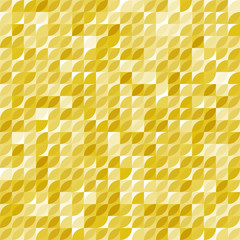 Seamless geometric vector pattern. Modern ornament with golden elements. Geometric abstract golden pattern