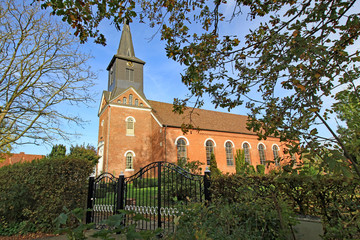 Obraz premium Kirche von Süderau (19. Jh., Schleswig-Holstein)