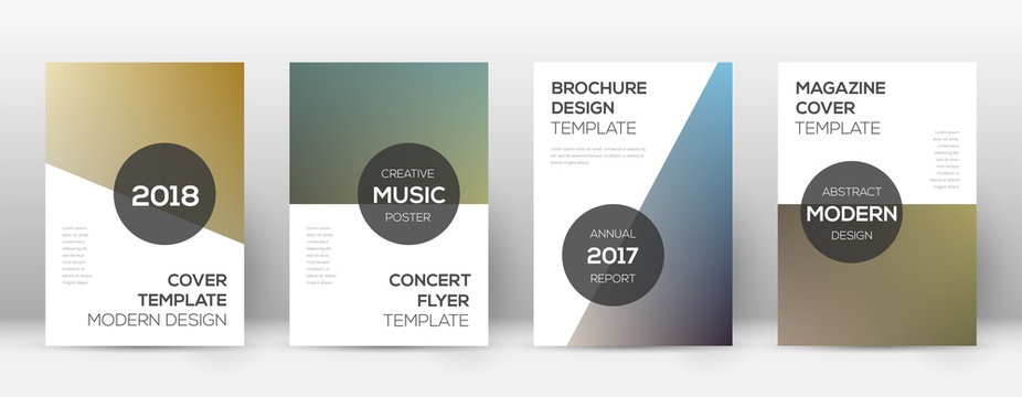 Flyer layout. Modern graceful template for Brochur