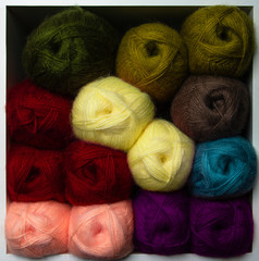 bolls of yarn