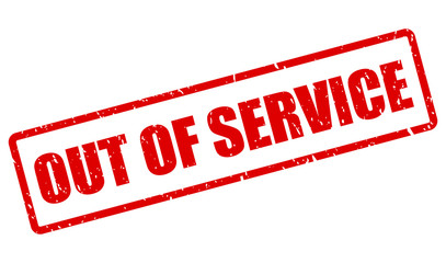 Out of service vector stamp