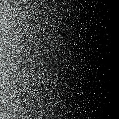  Silver texture. Banner with silver dust particles. Abstract dark background.