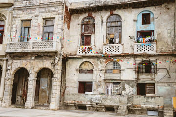 Street scene in old Havana, Cuba.