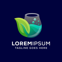 Natural laboratory concept logo , healty labs logo, medical labs logo