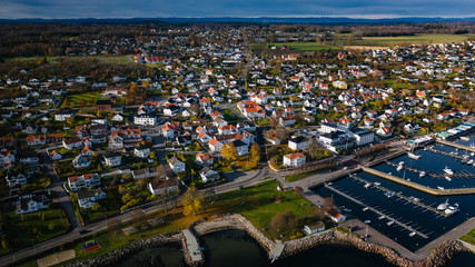 Obraz premium The Norwegian town of Aasgaardstrand