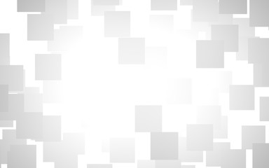 White abstract background. Misty backdrop with grey squares. 3D illustration