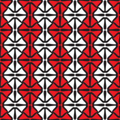 Bright seamless pattern with geometric shapes.